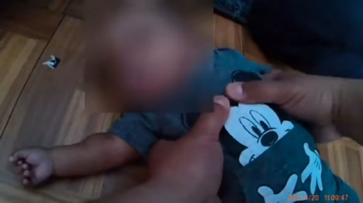 VIDEO: Policías latinos le salvan la vida a un bebé de 3 meses que no podía respirar