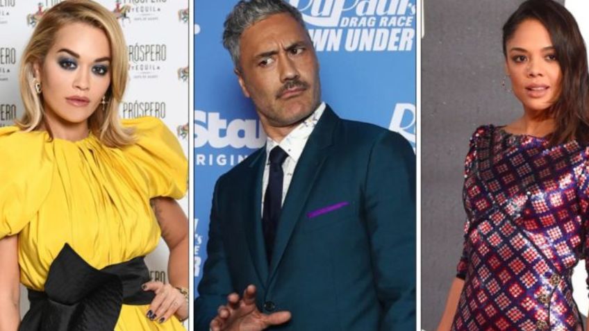 Rita Ora no oculta su amor por Taika Waititi y Tessa Thompson; son captados en beso de 3