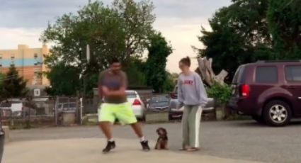 ¿Con papá o mamá? Reacción de este 'perrito' convierte su VIDEO en viral
