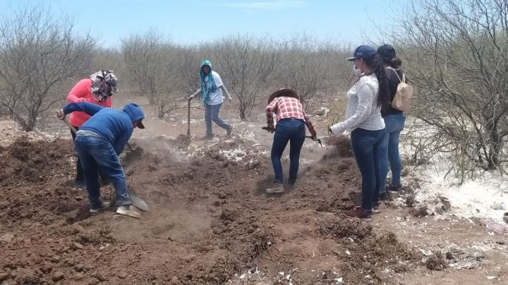 Guerreras Buscadoras encuentran dos osamentas en el ejido Francisco Villa