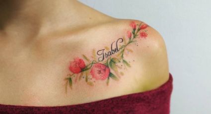 Tatuajes para mujer: Lleva la belleza de las flores en tus hombros con estos hermosos diseños