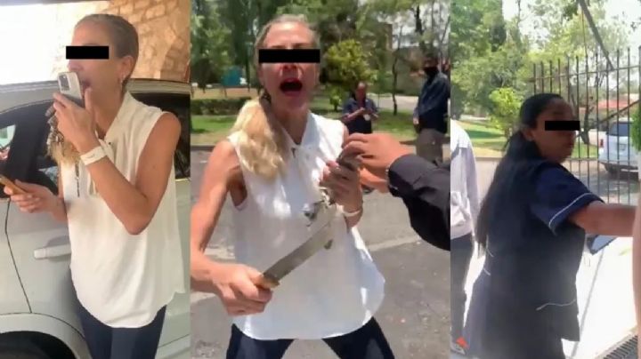 VIDEO: Bautizan a mujer como 'Lady Miguel Hidalgo'; intentó acuchillar a una empleada