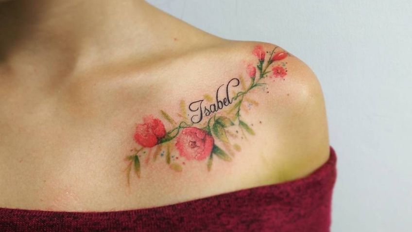 Tatuajes para mujer: Lleva la belleza de las flores en tus hombros con estos hermosos diseños