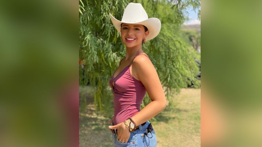 Ángela Aguilar se roba las miradas en Instagram con vestido naranja