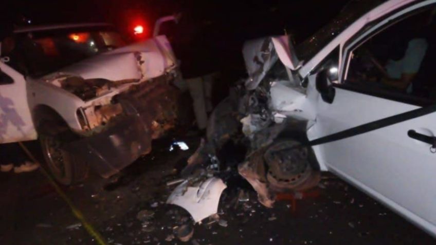 Aparatoso accidente: Colisionan dos unidades y fallece un agente de la Guardia Nacional