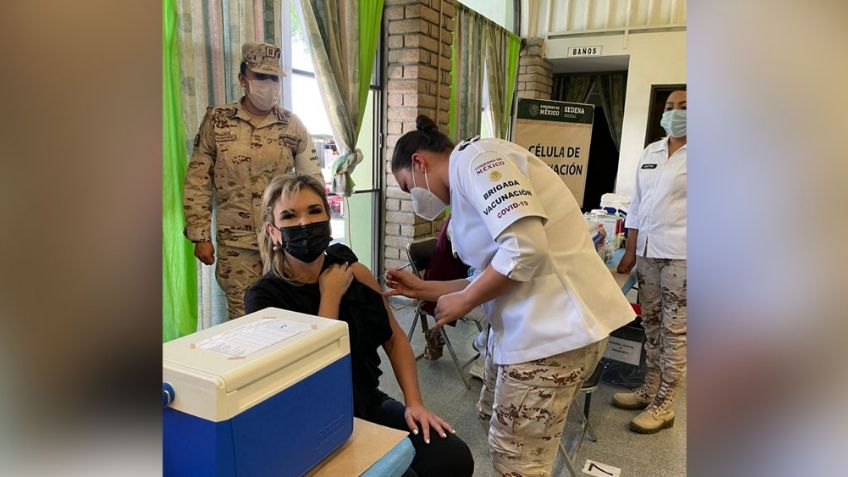 Sonora: Claudia Pavlovich recibe su primera dosis de la vacuna contra Covid-19