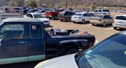 Bomberos son 'desplazados' del estacionamiento de la playa Miramar de Guaymas