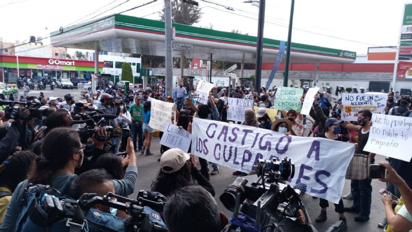 (VIDEO) "No fue un accidente, fue el Estado": Manifestantes exigen justicia por accidente del Metro