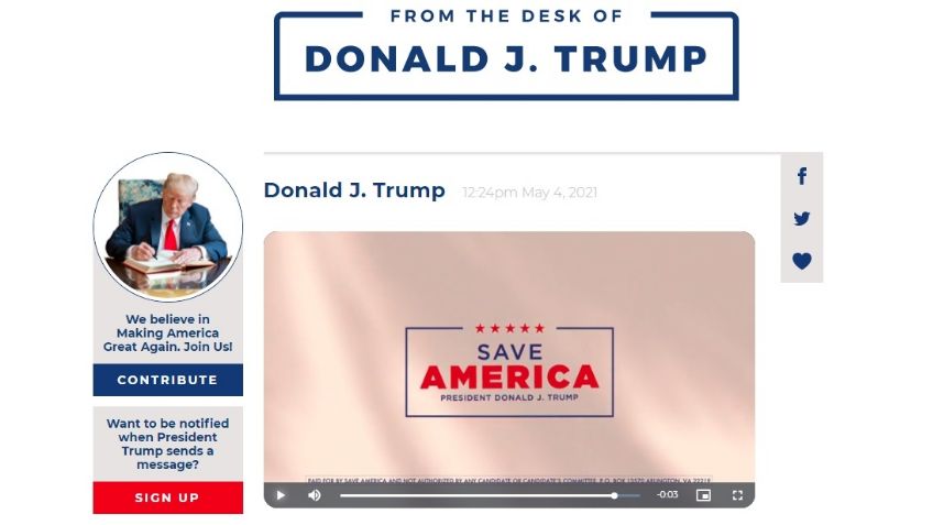 'From the Desk of Trump': ¿Qué es y cómo funciona la nueva "red social" de Donald Trump?