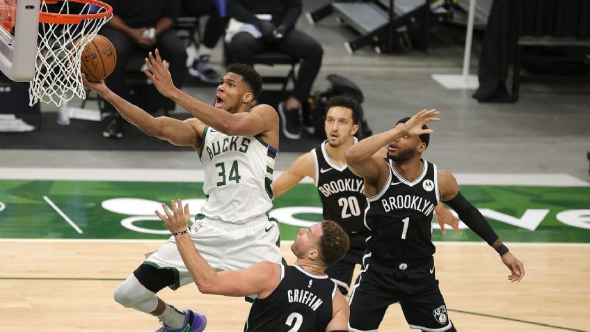 Bucks comandados por Giannis Antetokounmpo le repiten la dosis a los Nets