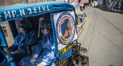 (FOTOS) India: Mototaxi se 'transforma' en ambulancia para trasladar a enfermos de Covid-19