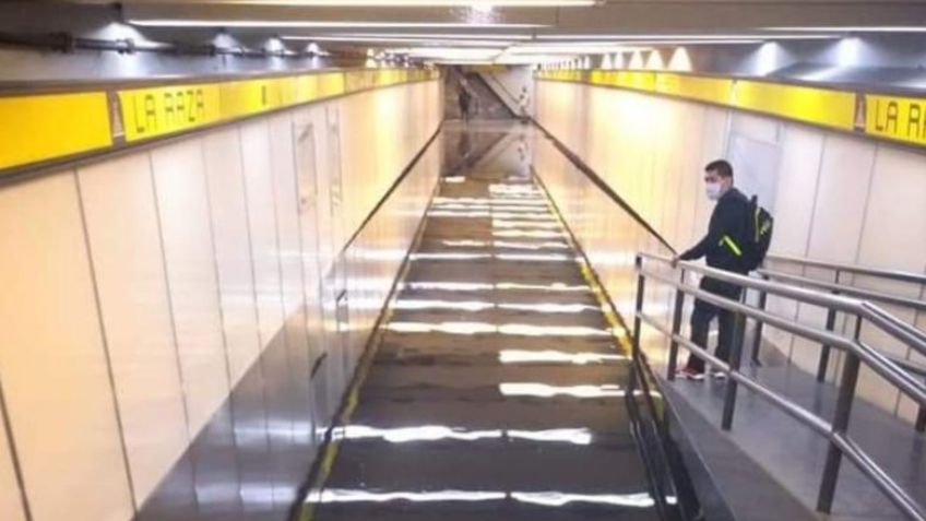 (VIDEO) Más problemas en Metro CDMX: Metro La Raza, de Línea 5, sufre inundación tras lluvias