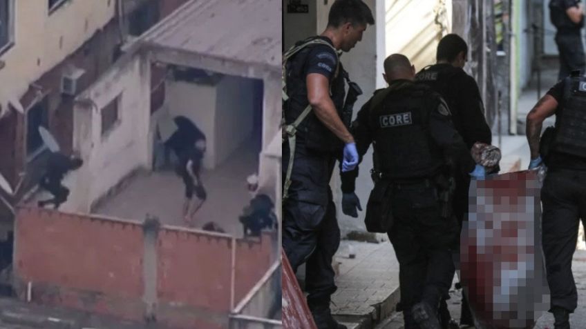FUERTE VIDEO: Policía irrumpe en favela y ataca a tiros a sicarios; van 25 muertos tras masacre