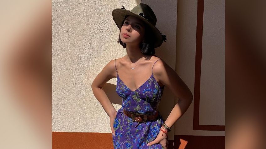 Ángela Aguilar se roba las miradas en pelea del 'Canelo' con increíble vestido