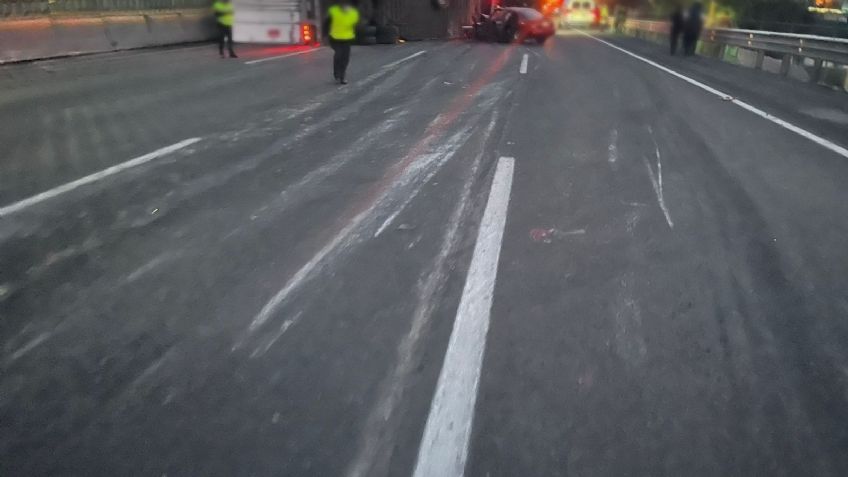 Aparatoso accidente vial deja saldo de un muerto y varios lesionados; cierran autopista