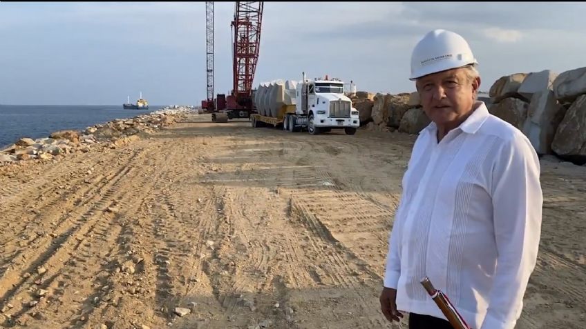 Asegura AMLO qué rompeolas de Salina Cruz va a ser cuidado por Semar y no por particulares