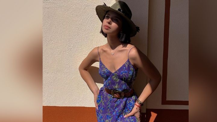 Ángela Aguilar se roba hasta los corazones en Instagram con entallado 'outfit'