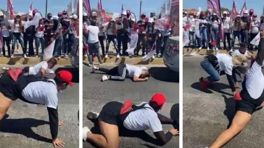 VIDEO: Simpatizantes del Morena y PRI se enfrentan a duelo de 'perreo' en Sinaloa
