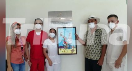 Develan placa en honor al personal médico que luchó contra el Covid-19 en Guaymas