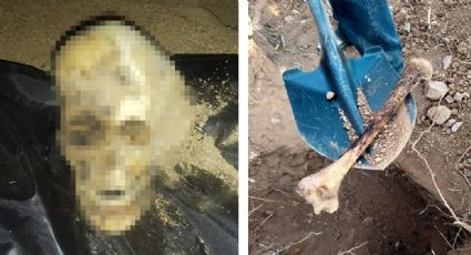 Encuentran cadáver de hombre sepultado en Sonora; estaba en estado de osamenta