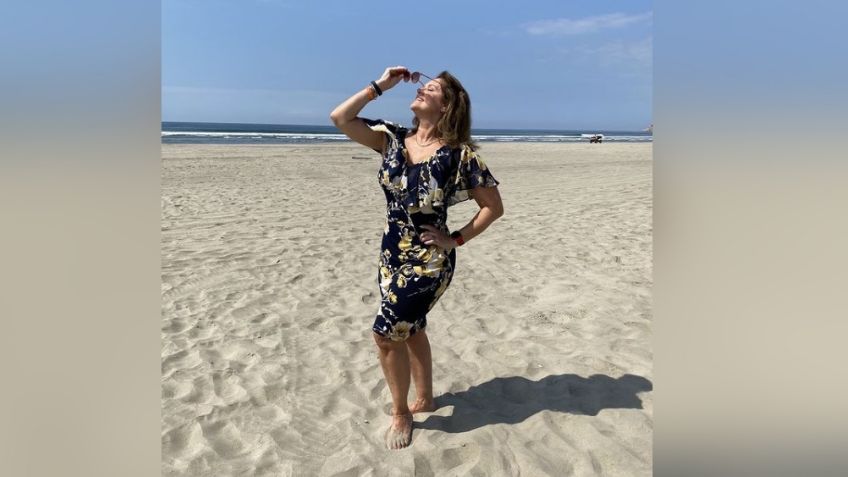 Érika Buenfil deleita a todo Televisa con su belleza en divino vestido café