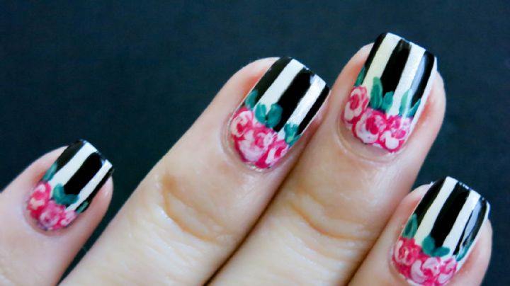 ¡Lleva el estilo en tus manos! Estos diseños de uñas con flores 'vintage' te fascinarán