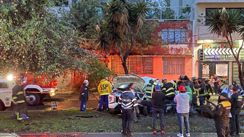Trágico accidente: 3 muertos fue el saldo de un choque ocasionado por el mal clima en la CDMX