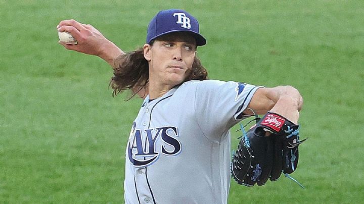 Malas noticias en Tampa; el estelar Tyler Glasnow se lesiona su brazo de lanzar