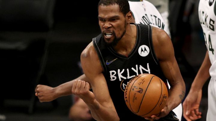 Noche histórica de Durant y los Nets y Brooklyn le sacan el triunfo a los Bucks de Milwaukee