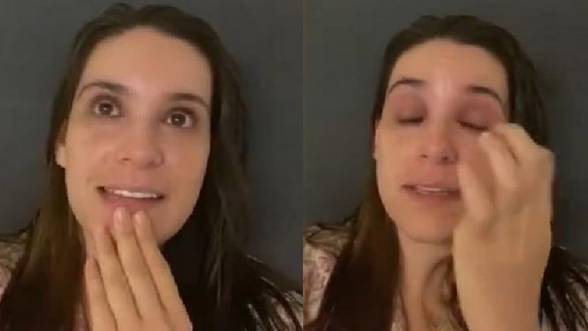 Tragedia en Televisa: Destrozada y entre lágrimas, Tania Rincón confirma que dio positivo a Covid-19