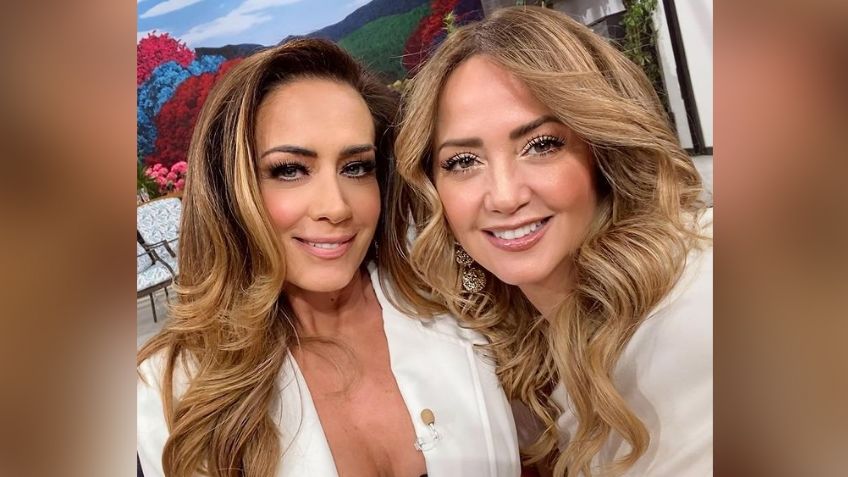 Andrea Legarreta enloquece Televisa al posar en atrevido vestido rojo desde 'Hoy'