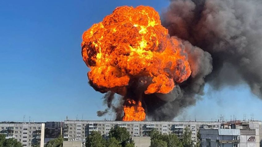 VIDEO: Así se vivió la fuerte explosión en una gasolinera de Siberia que dejó 33 heridos