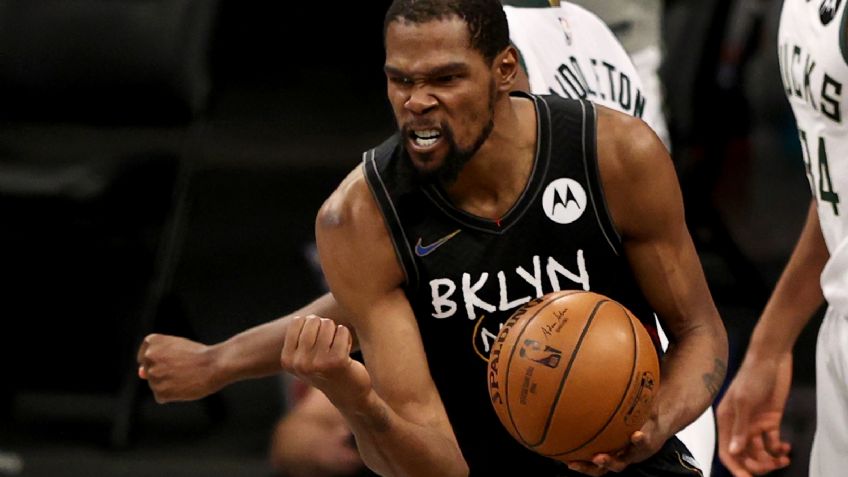 Noche histórica de Durant y los Nets y Brooklyn le sacan el triunfo a los Bucks de Milwaukee