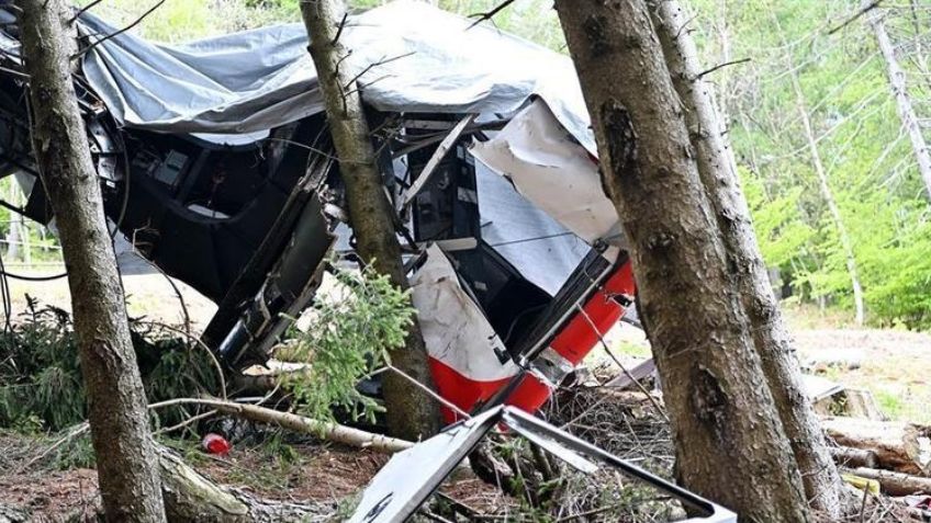Muestran en FUERTES VIDEOS la caída de teleférico en Italia que dejó a 14 personas muertas