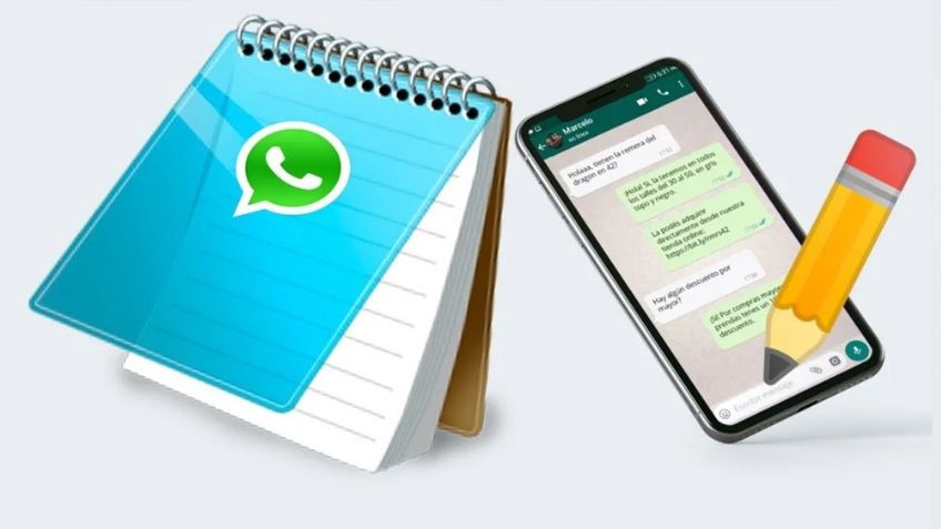 WhatsApp cuenta con un truco que ayuda a la app a funcionar como un bloc de notas