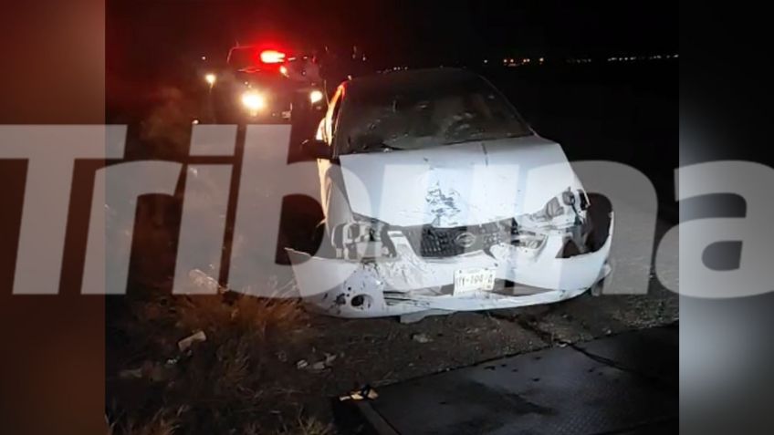 Hombre resulta herido tras sufrir un aparatoso accidente en la carretera Guaymas-Empalme