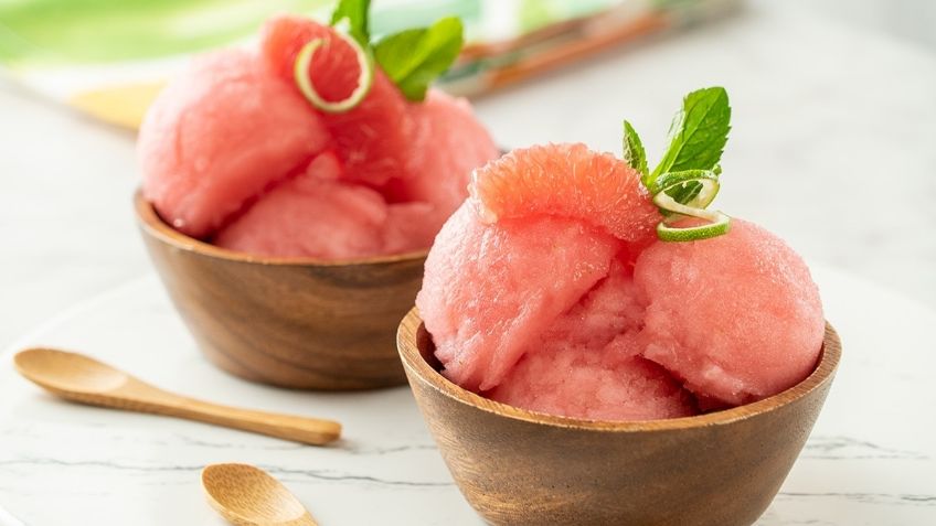 Disfruta del sabor más fresco con ayuda de esta deliciosa nieve de toronja