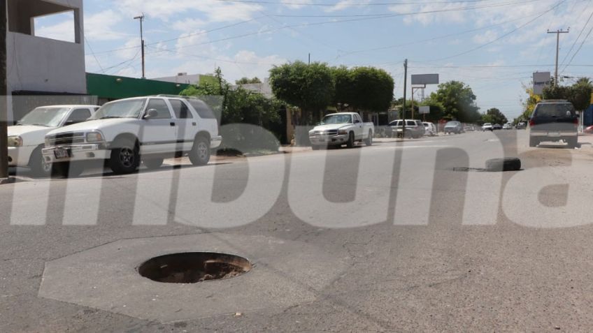 Ciudadanía reporta aumento de robos de tapas de drenaje en Cajeme