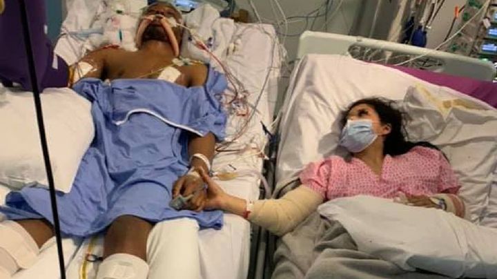 Chanté le toma la mano a su novio en sus últimos momentos de vida en una cama de hospital