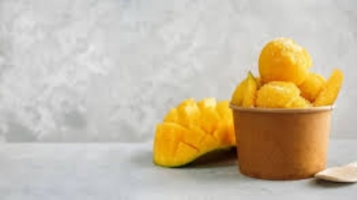 Disfruta de la temporada de mango con esta deliciosa y refrescante nieve