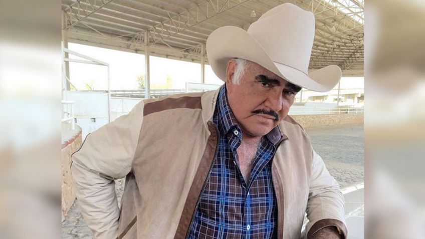 ¡Increíble! Con FOTO, Vicente Fernández presume a su mascota ¡y no se trata de un caballo!