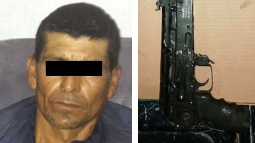 Detienen a presunto sicario en carretera de Sonora; le aseguran 'cuerno de chivo' y cartuchos