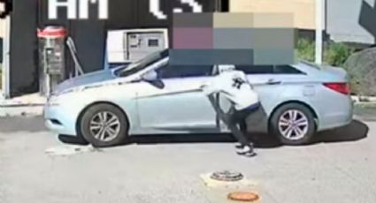 VIDEO: Adolescente de 15 años roba un vehículo con un niño de 2 años en el asiento trasero