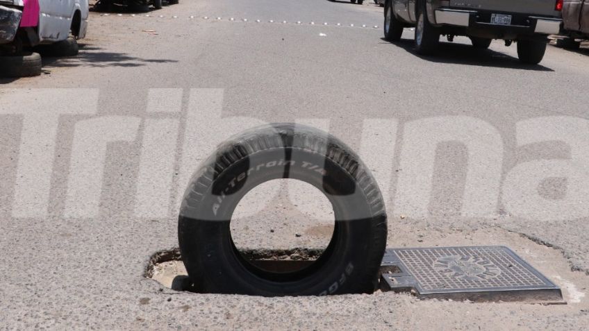 Incremento en robo de tapas de drenaje pone en riesgo a automovilistas y peatones en Cajeme