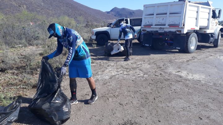 Por el cuidado del medio ambiente: Realizan pesca de plástico en el Puerto de Guaymas