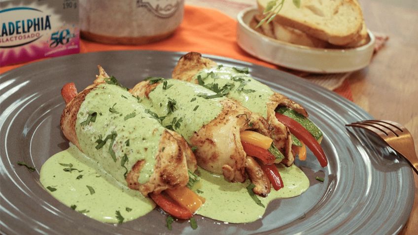 Receta fácil y rápida: Disfruta de este exquisito pollo bañado en crema de cilantro