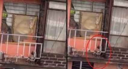 VIDEO: Perrito es abandonado en un balcón durante lluvia torrencial; cibernautas estallan