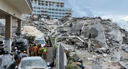 Trágico: Confirman 16 muertos por derrumbe en Miami; buscan a más de 100 desaparecidos