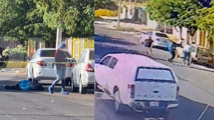 FUERTE VIDEO: Así asesinaron a 'El Marino' en Ciudad Obregón; sicario lo acribilló a plena luz del día