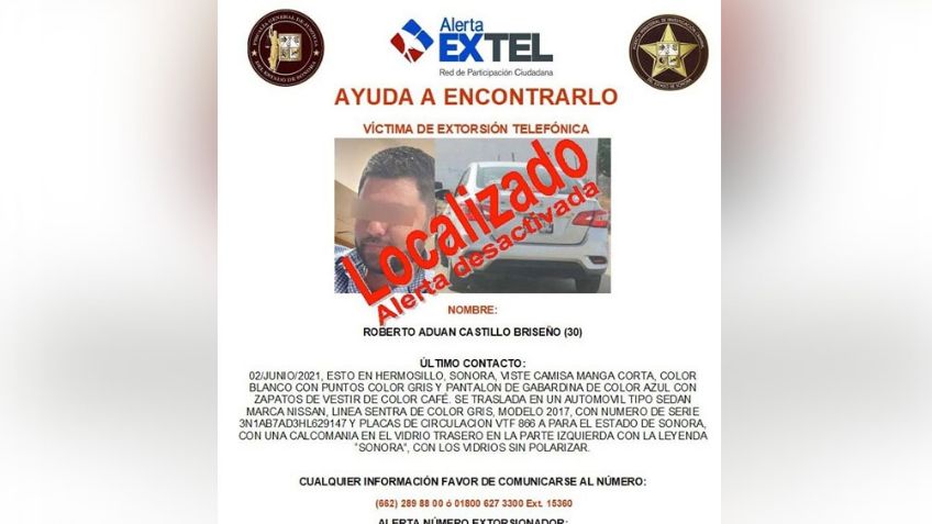 Hermosillo: Autoridades localizan sano y salvo a Roberto Aduan; fue víctima de engaño telefónico